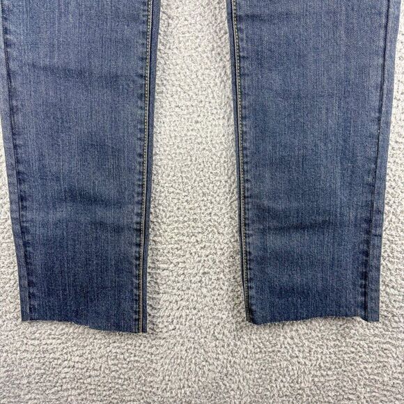 BCBG MAXAZRIA Jeans Womens 28 Blue Denim May Fashion Slim Live Edge Hem 30"x29" - Picture 2 of 15